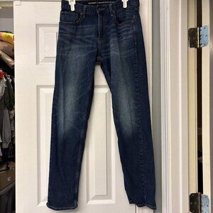 Old Navy Original Taper Denim Jeans Men's Athletic 30x32 Blue Dark Wash 5-Pocket